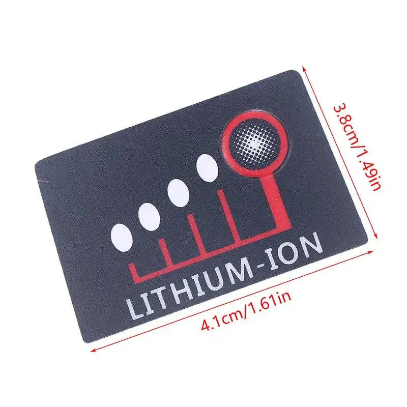 Zwart Voor M18 Lithium Batterij LED Power Display Stickers LED Key Label Voor 18V 48-11-1815 Li-ion Batterij