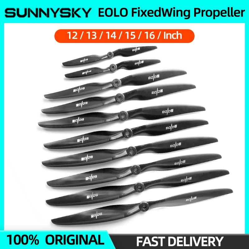 SUNNYSKY EOLO 10/11/12/13/14/15/16inch Propeller 30-70E Fixed Wing Paddle Electric Propeller For FPV RC Fixed Wing Drone