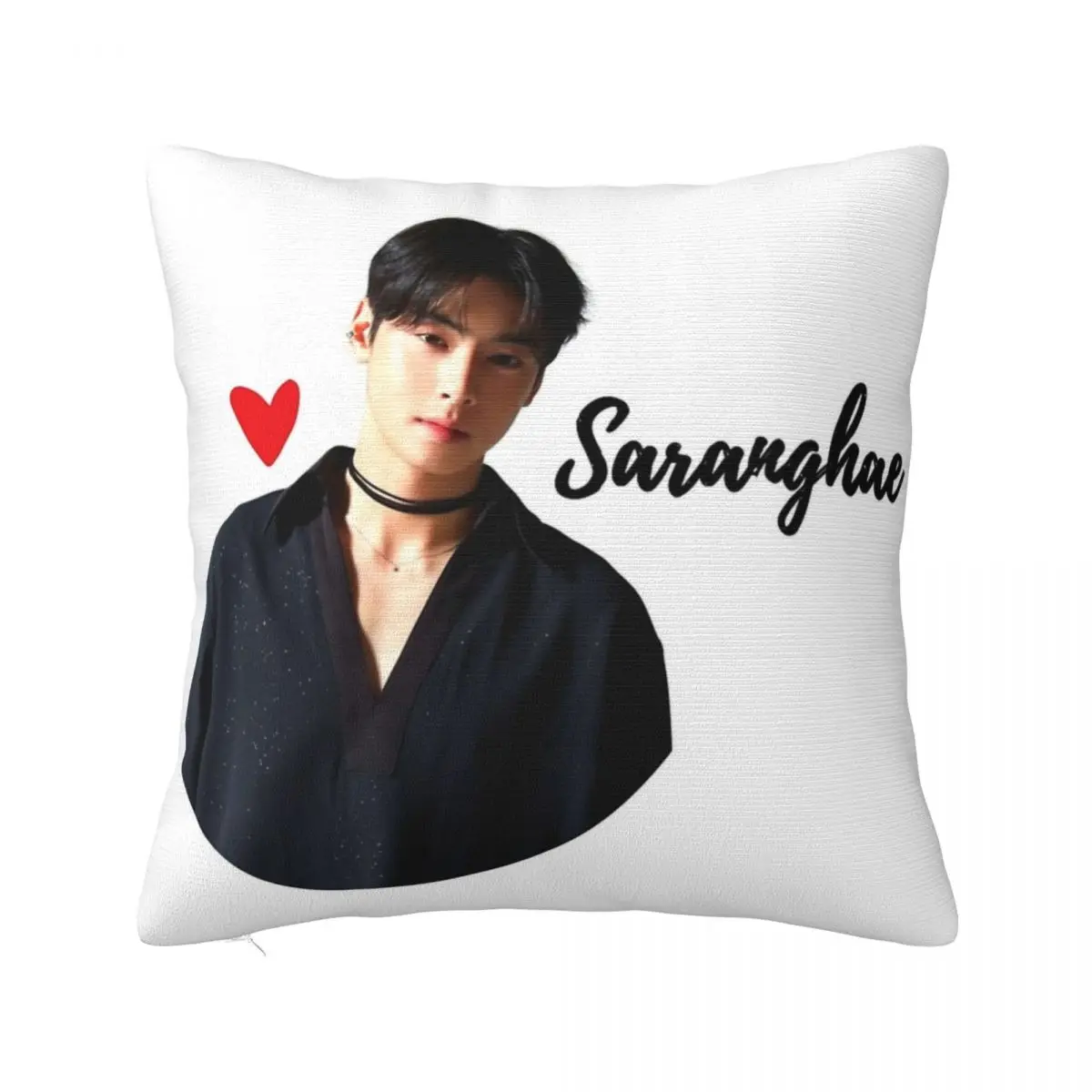 Home Decor I Love Cha Eun Woo Kpop Kdrama Lover Pillowcases Accessories idol Pillow Covers Square Multi-Size