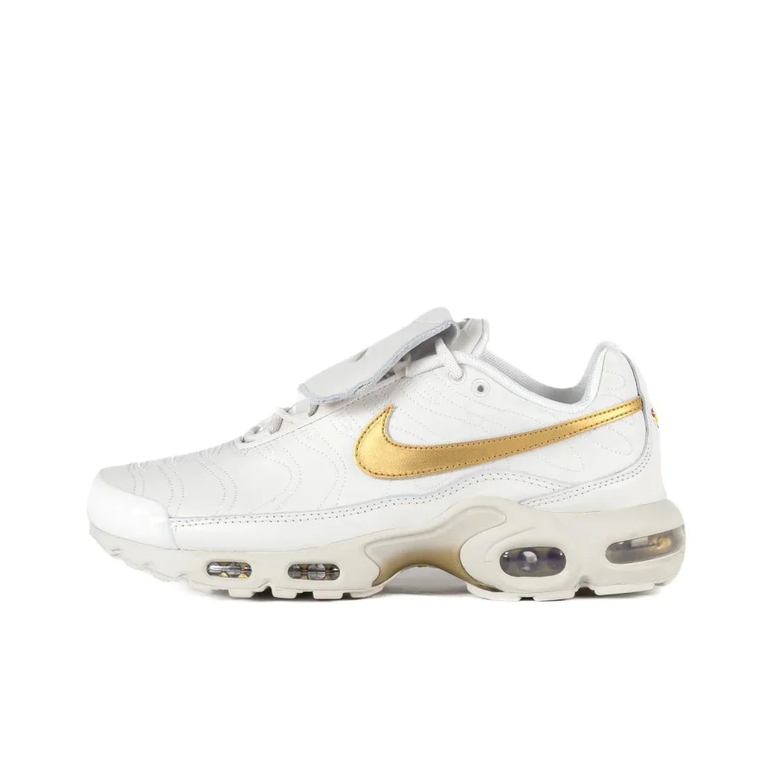 Nike Air Max Plus Casual Shoes Unisex Low Top White Yellow HV2541-001