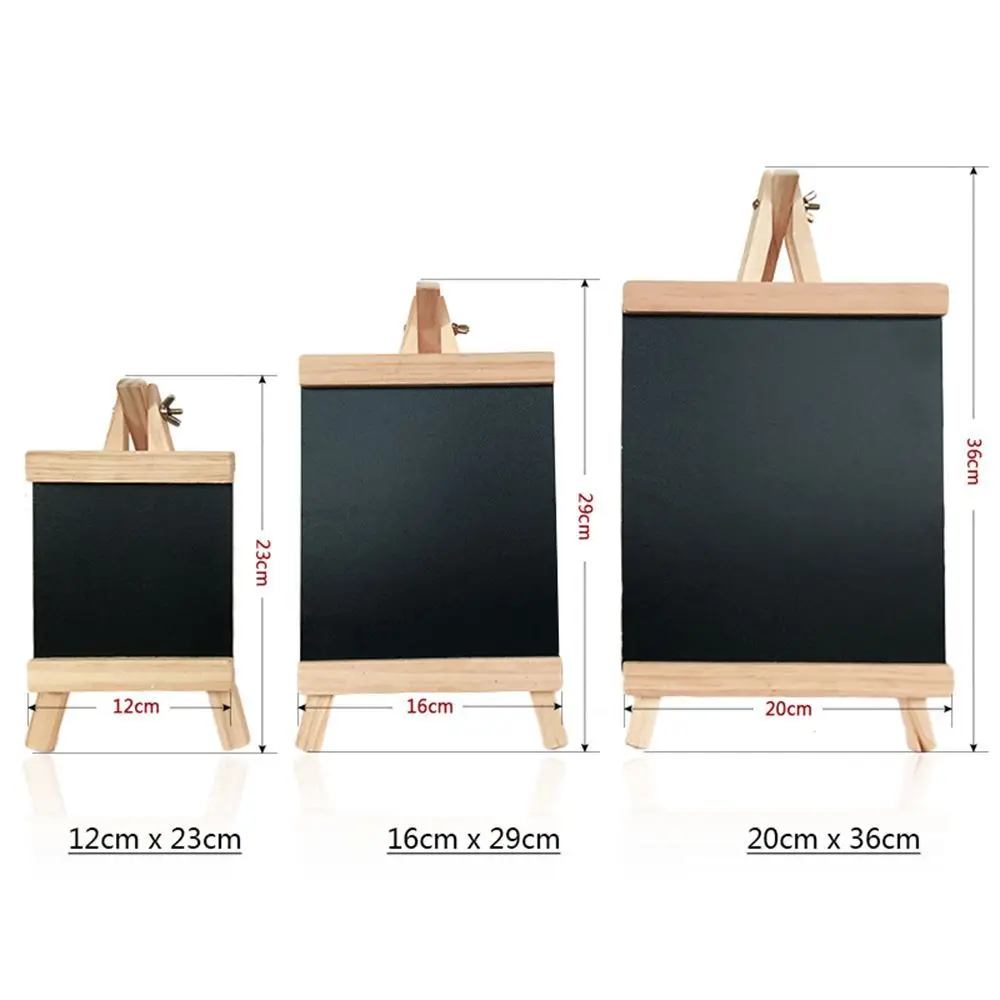 Desktop Message Blackboard Pine Wood Easel Chalkboard Kids Wooden Memo Black Board Collapsible Writing Boards