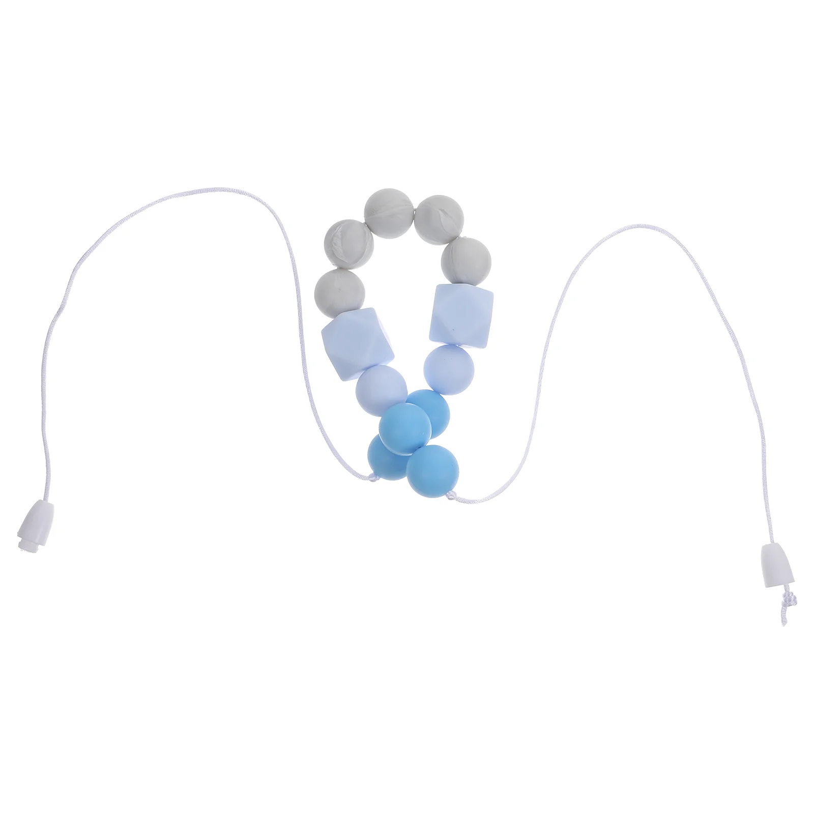 Contrast Color Necklace Teething Necklaces for Chew Baby Teether Silica Gel Child of Lid