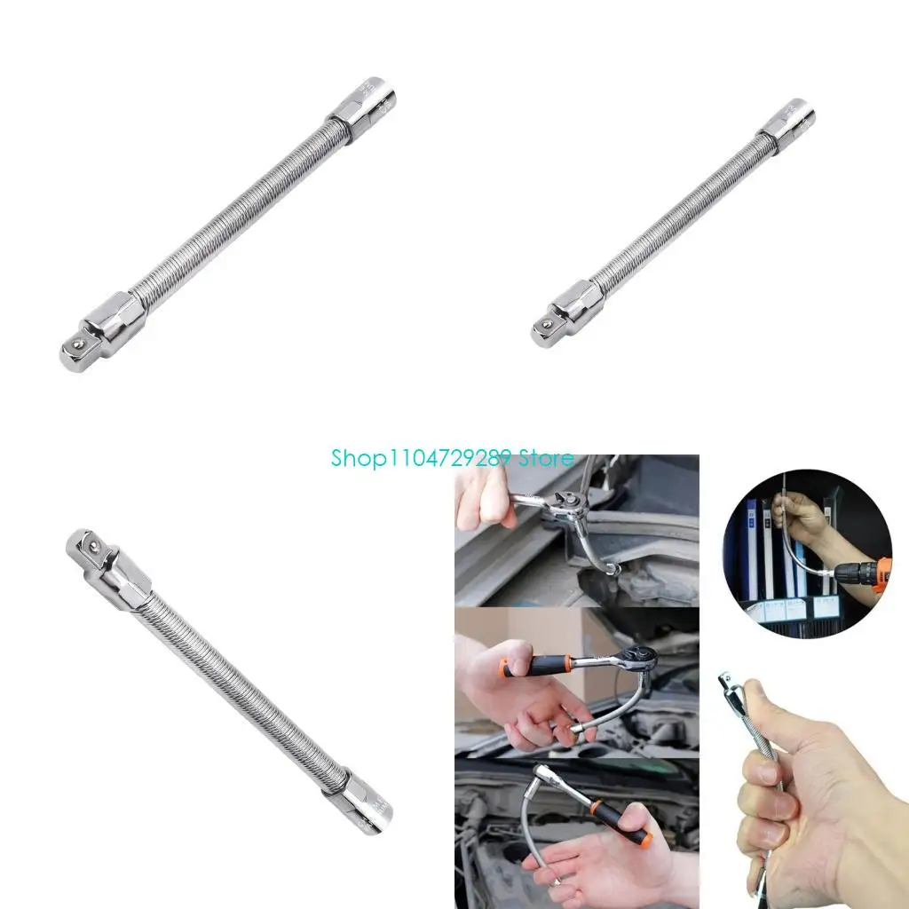 D8KE Bendable Flexible Socket Extension Shaft for Recessed Bolts and Tool Access