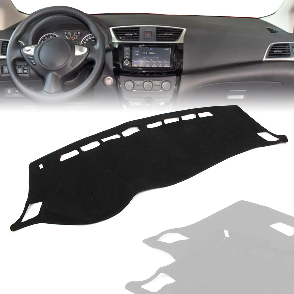 Car Dash Mat Dashboard Cover Dashmat For Nissan Sentra 2013 2014 2015 2016 2017 2018 LHD