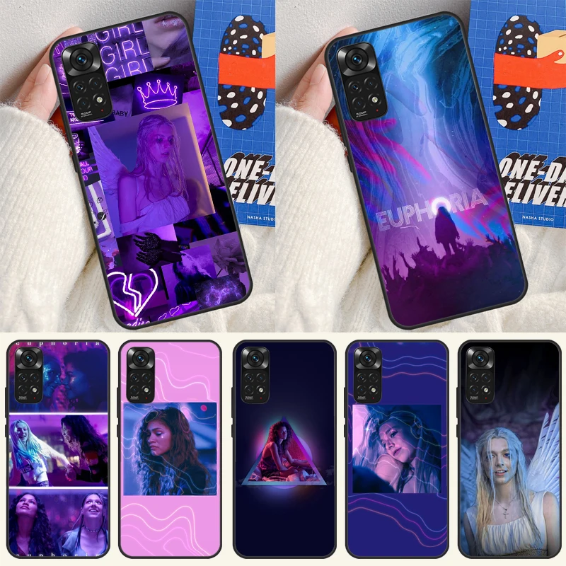 American TV Series Euphoria Cover For Redmi 9 10 10C 9A 9C 9T K40 K50 Gaming Case For Redmi Note 9 10 11 Pro 10S 11S