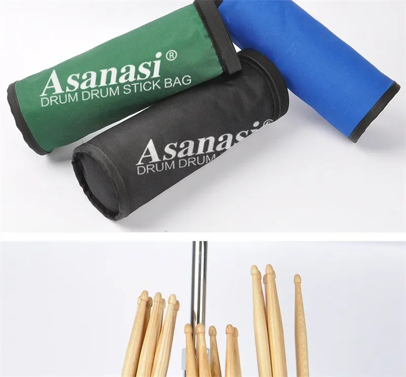 1-teiliger Drumsticks-Halter, Aufbewahrungskoffer, Oxford-Drumstick-Tasche mit Stahl-Stützständer, Teile und Zubehör für Percussion-Instrumente – Detail 12