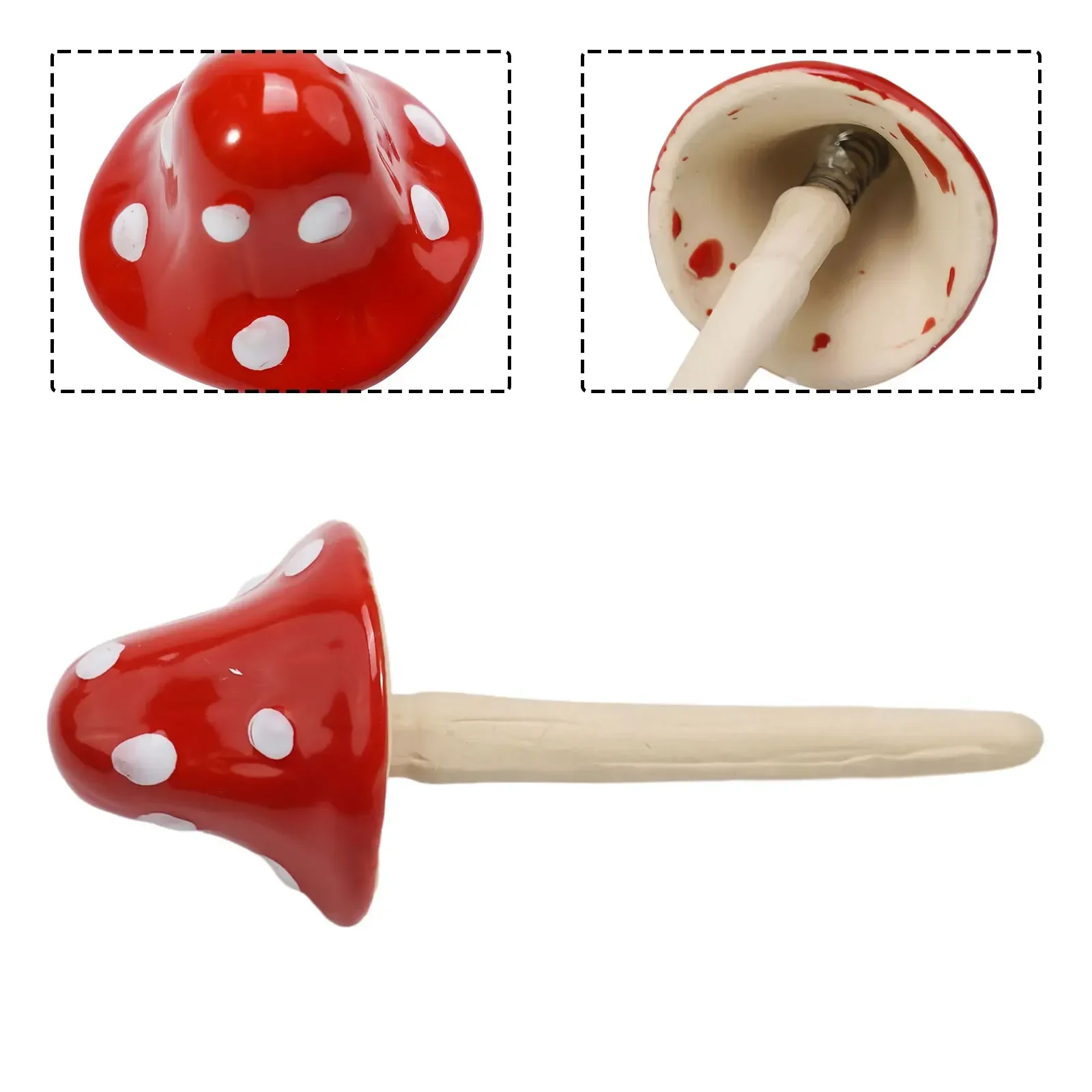 Computer Monitor Clay Porcelain Toadstools Christmas Garden Ornaments Ceramic Mushrooms New Quality Clay Mushrooms