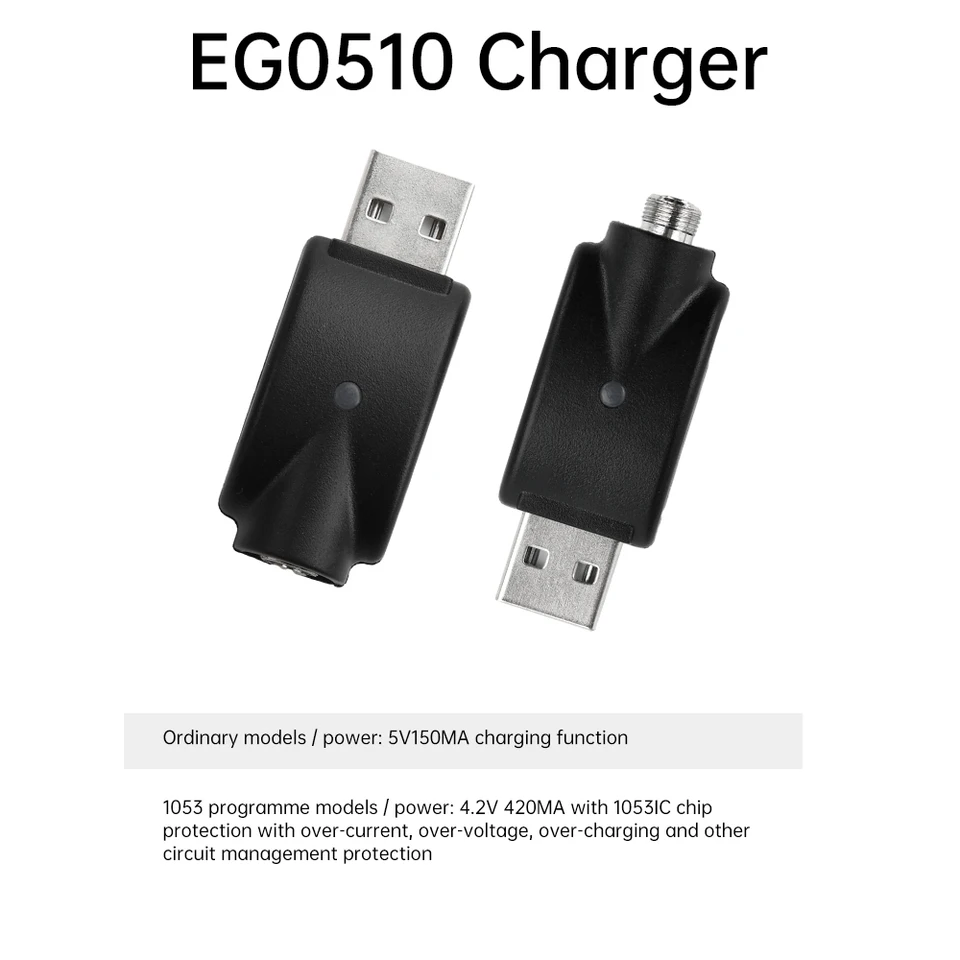 vape pen battery and charger 510 Thread USB 4.2V/420mA with Overcharge Protection Color:Peafowl Emerald Compatible with all Vessel Vape Pods - Vape Spearmint