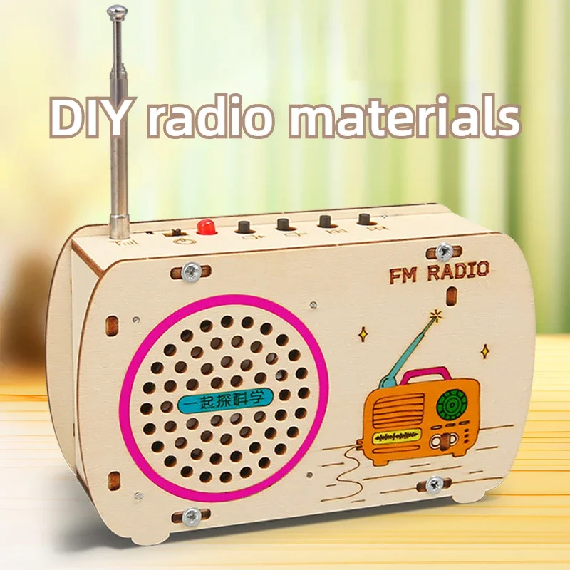 DIY Radio Science Experiment Materials Kit Handmade Craft Toy for Kids