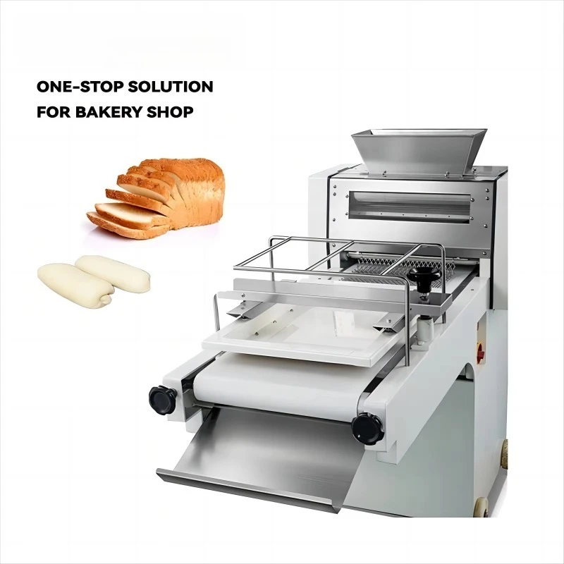 Industrial Bread Loaf Toast Moulder Machine Custom Automatic 380mm Stainless Steel Dough Rolling Equipment for Commercial Bakery