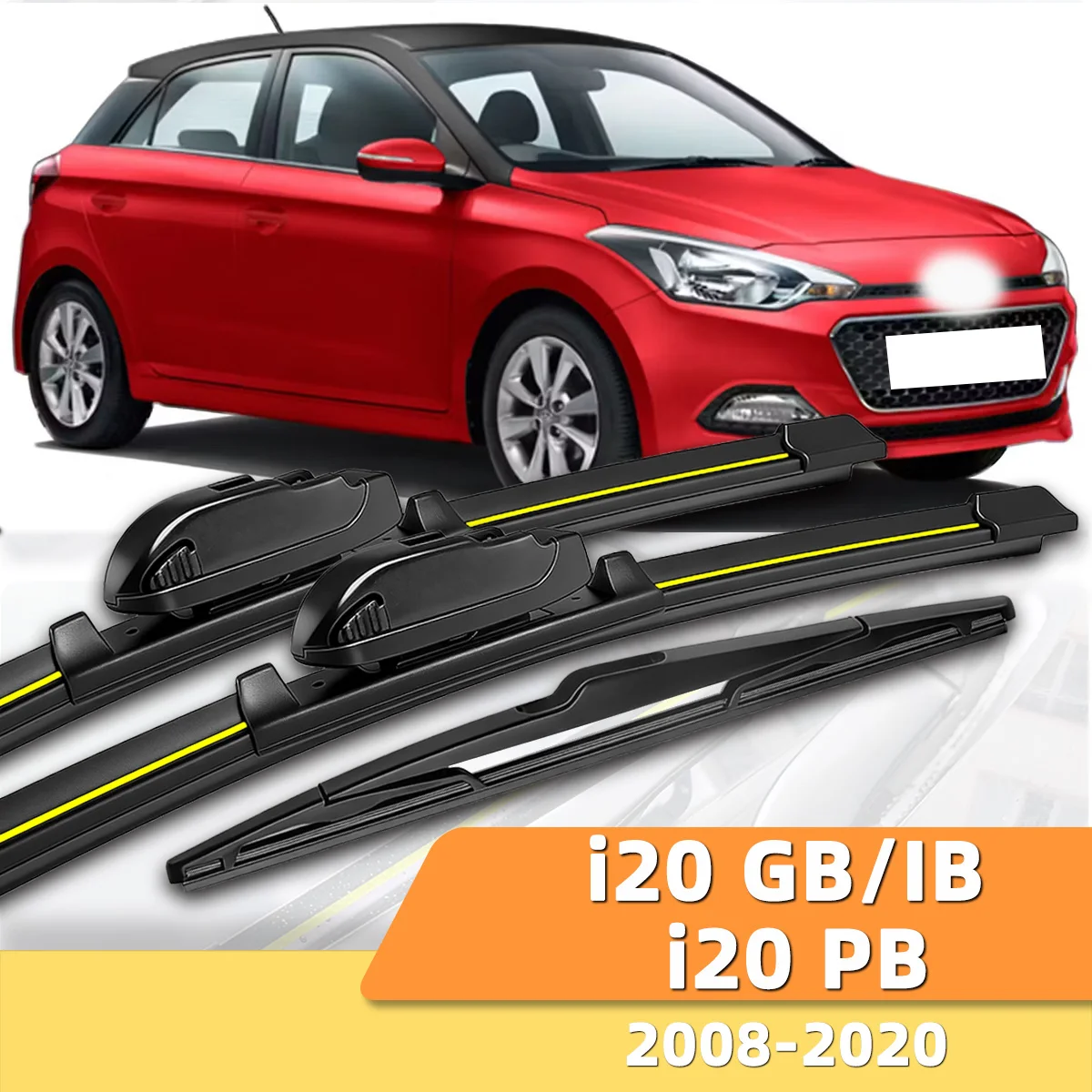 

Suitable For Hyundai i20 GB/IB /i20 PB 2008-2020 Front And Rear Windshield Wipers Durable Accessories For Car Windshields 2012