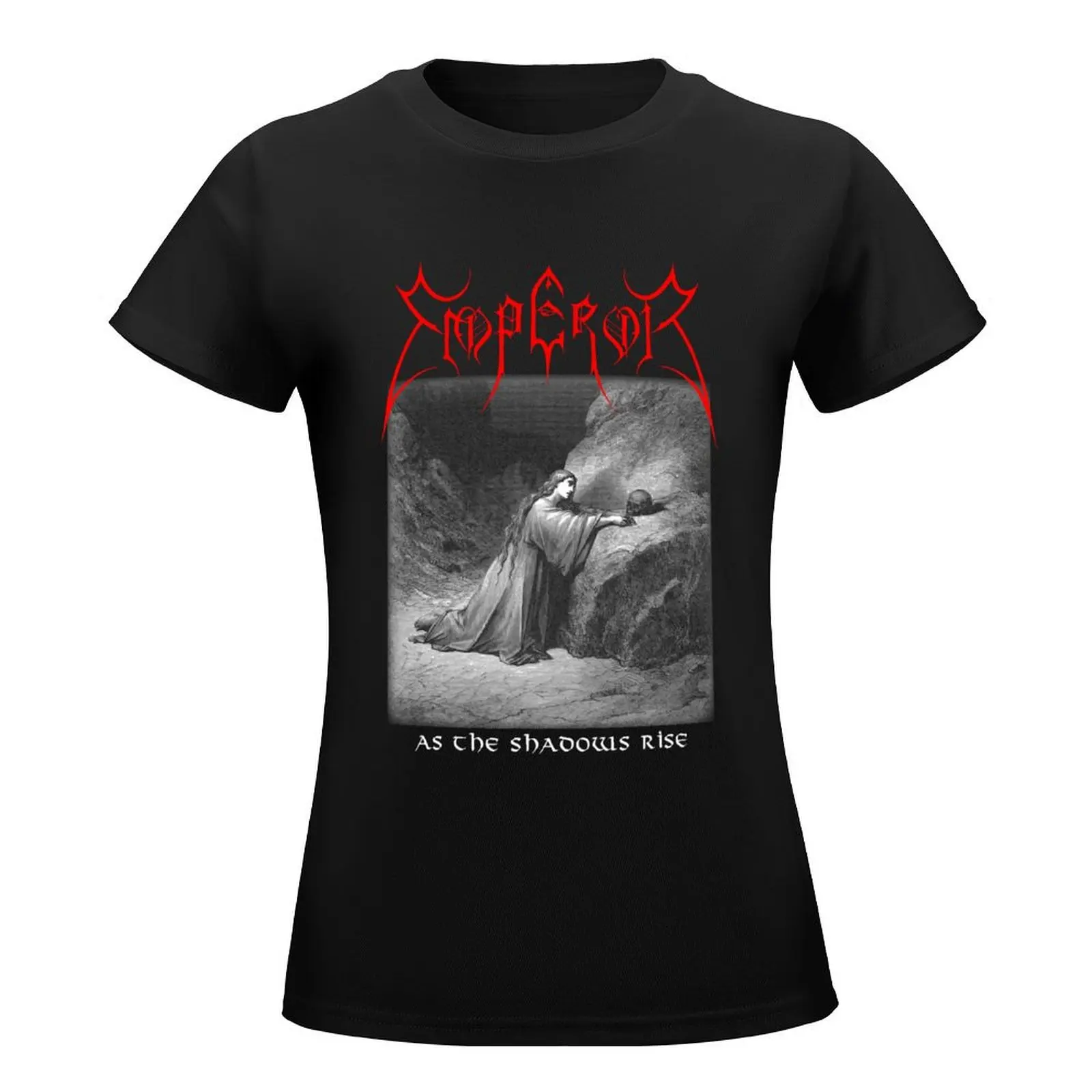 Emperor - As the Shadows Rise Classic Old School Norwegian Black Metal T-Shirt customizeds t shirts for Women loose fit