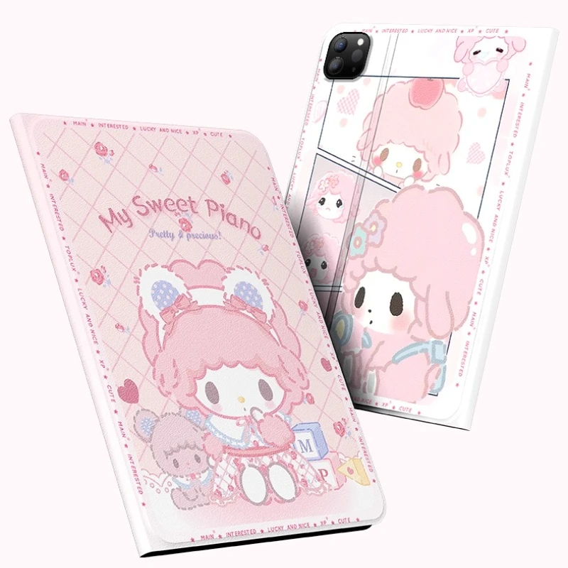

Sanrio My Melody for Ipad Case ipad Mini 6 7 Pro 4 5 6 Protective case A16 10th 11th Gen Air 4 5 M2 M3 Smart Anti Fall Cover