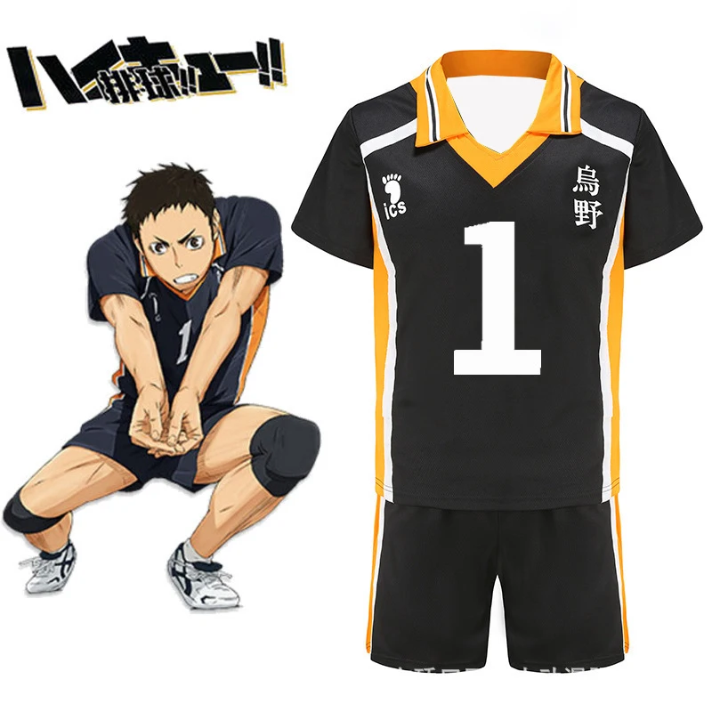 Anime Haikyuu Hinata Shoyo Karasuno Volleyball Sportswear Men's Comfortable T-shirt Loose Breathable Sweat Absorbing Sweatshirt