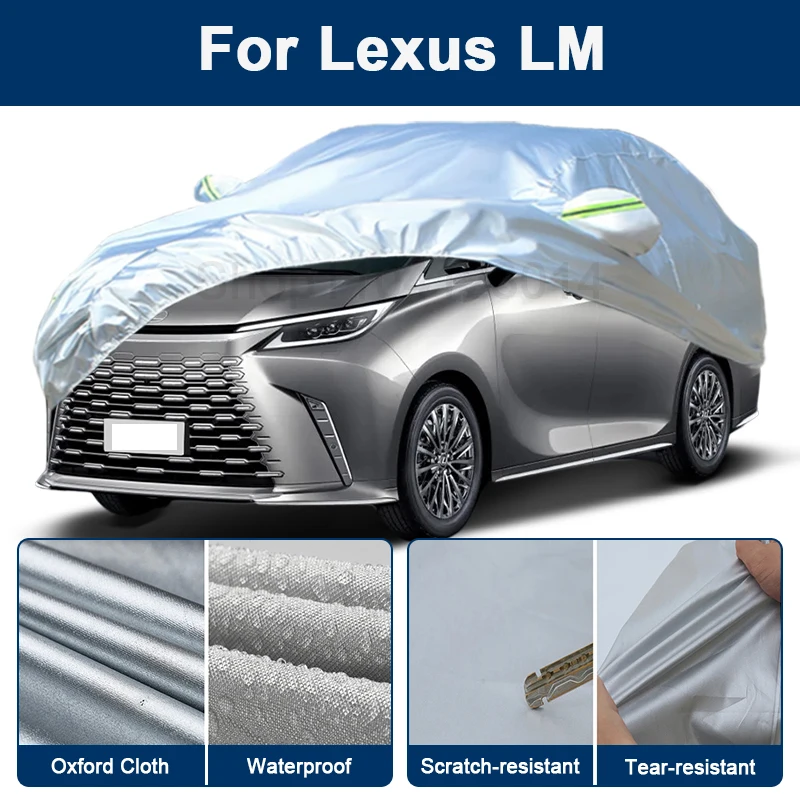 

Outdoor Full Car Cover For Lexus LM with Reflective Strips Waterproof Snowproof Dustproof UV Protection Auto Accessories
