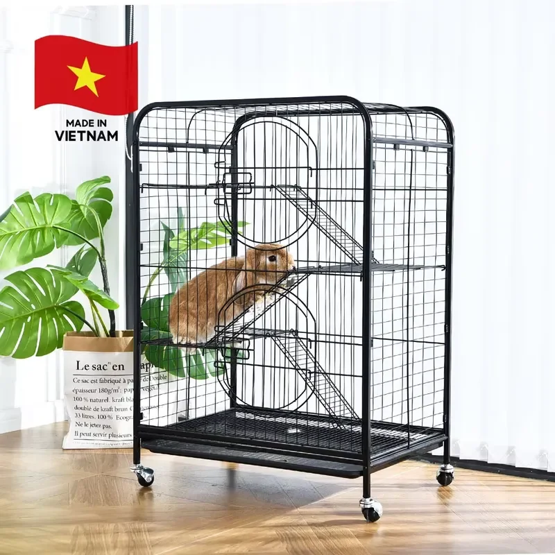 for Rabbit Chinchilla Ferret Bunny House Cage Indoor Outdoor Small Animals Cage Factory Direct Sales Made in Vietnam