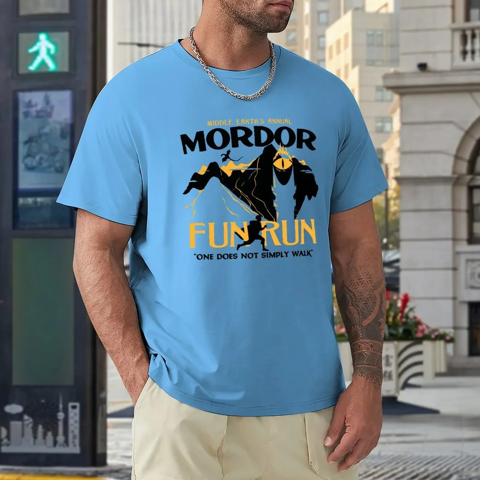 Rings Street Style T Shirts O Neck Trending Tee Shirt Summer Men Graphic Tees 4XL 5 Inspired Mordor Fun Run Lord T Shirt