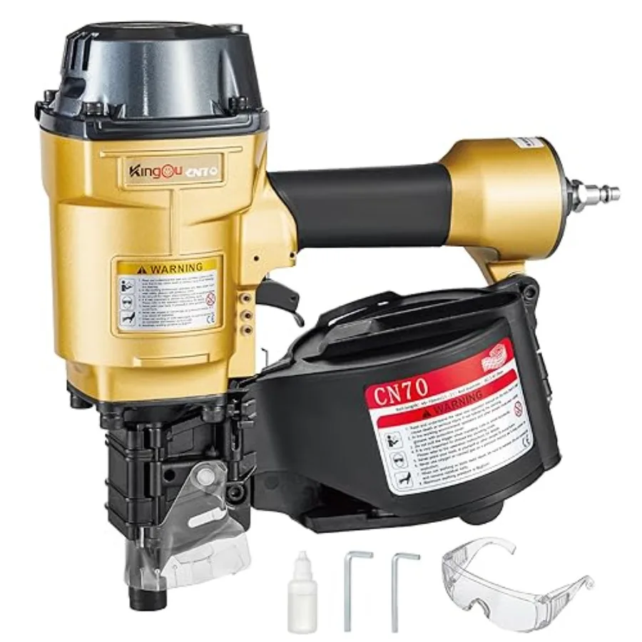 

Гвоздезабивной пистолет CN70 для сайдинга и настилов, под гвозди от 1-3/4 до 2-3/4 дюйма, с воздушным соединителем 1/4 NPT, загрузка 225-300 шт.