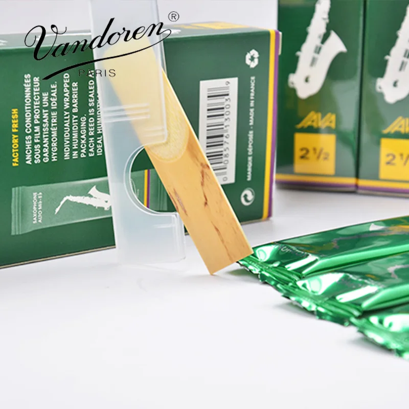 Oferta Imperdível: Palhetas Vandoren Vermelhas/Azuis para Saxofone Alto (10 unidades) e Saxofone Tenor (5 unidades) 2.0/2.5/3.0 – Presente para Instrumentos Musicais