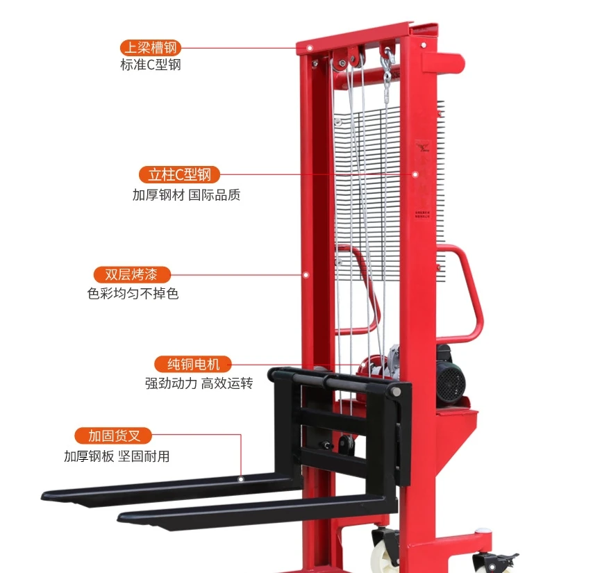 Truck-mounted forklifts, portable small electric forklifts, loading and unloading trucks, truck-mounted lifting, stacking