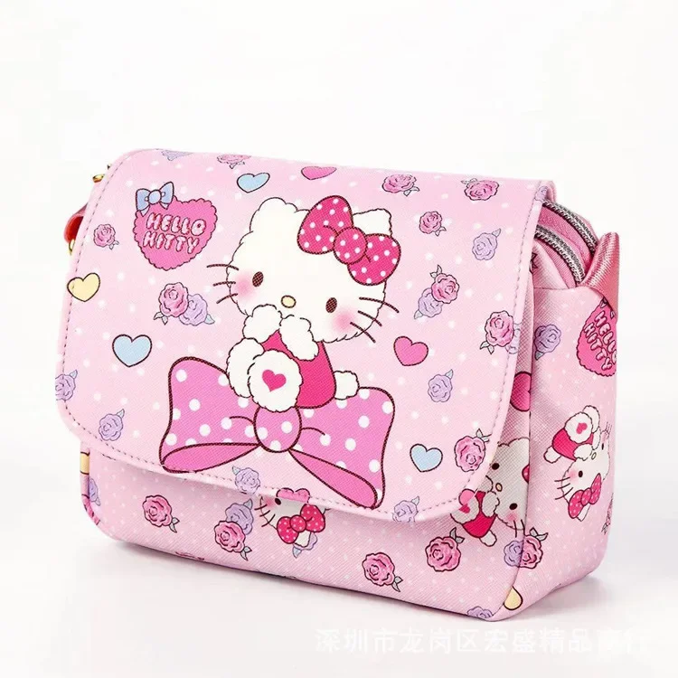 Kuromi Fashion Casual mała torba na cały mecz damska skórzana torba na ramię typu crossbody Anime kawaii Cartoon tornister Mochila