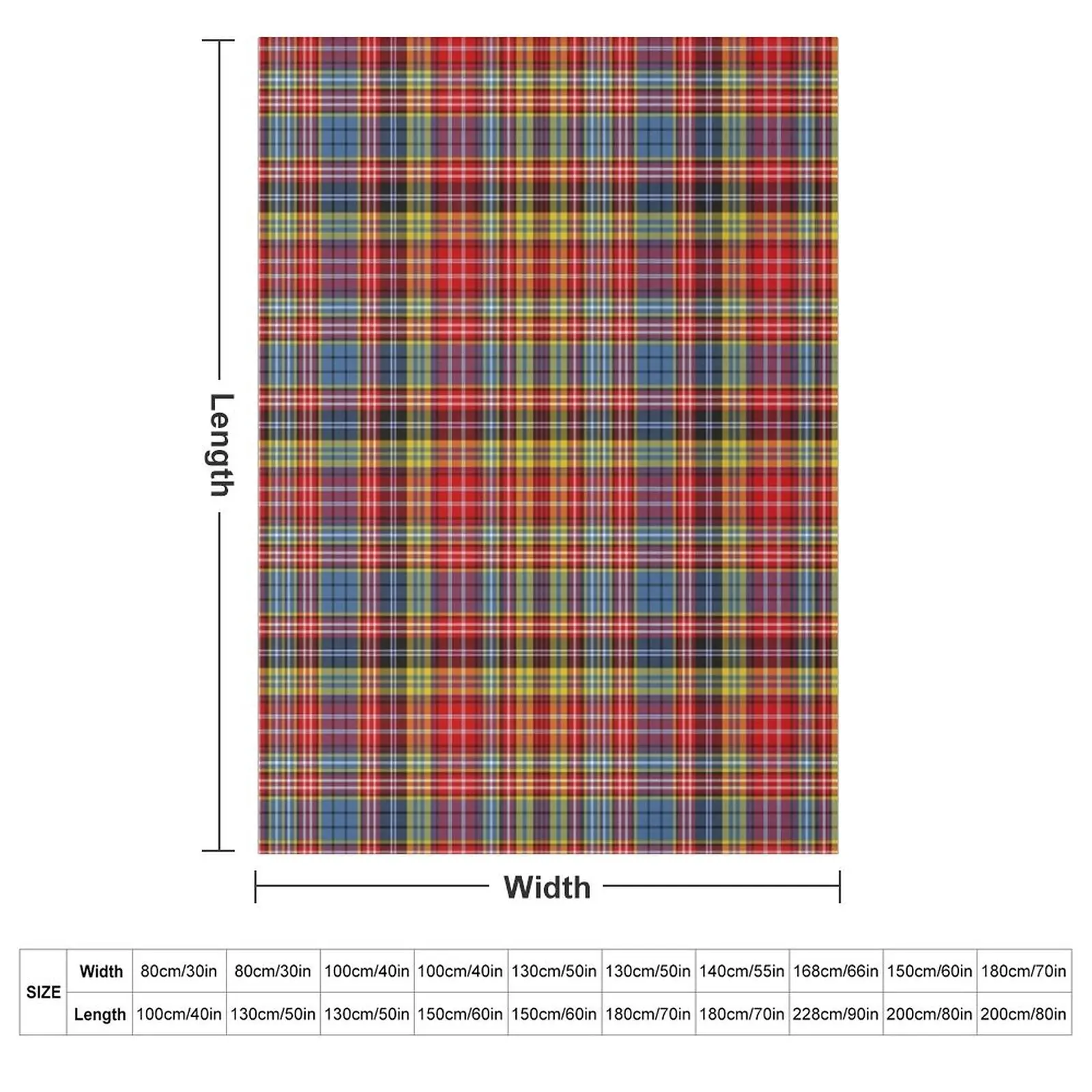 Ogilvie Of Airlie Ancient Tartan Throw Blanket warm for winter halloween Furrys Blankets