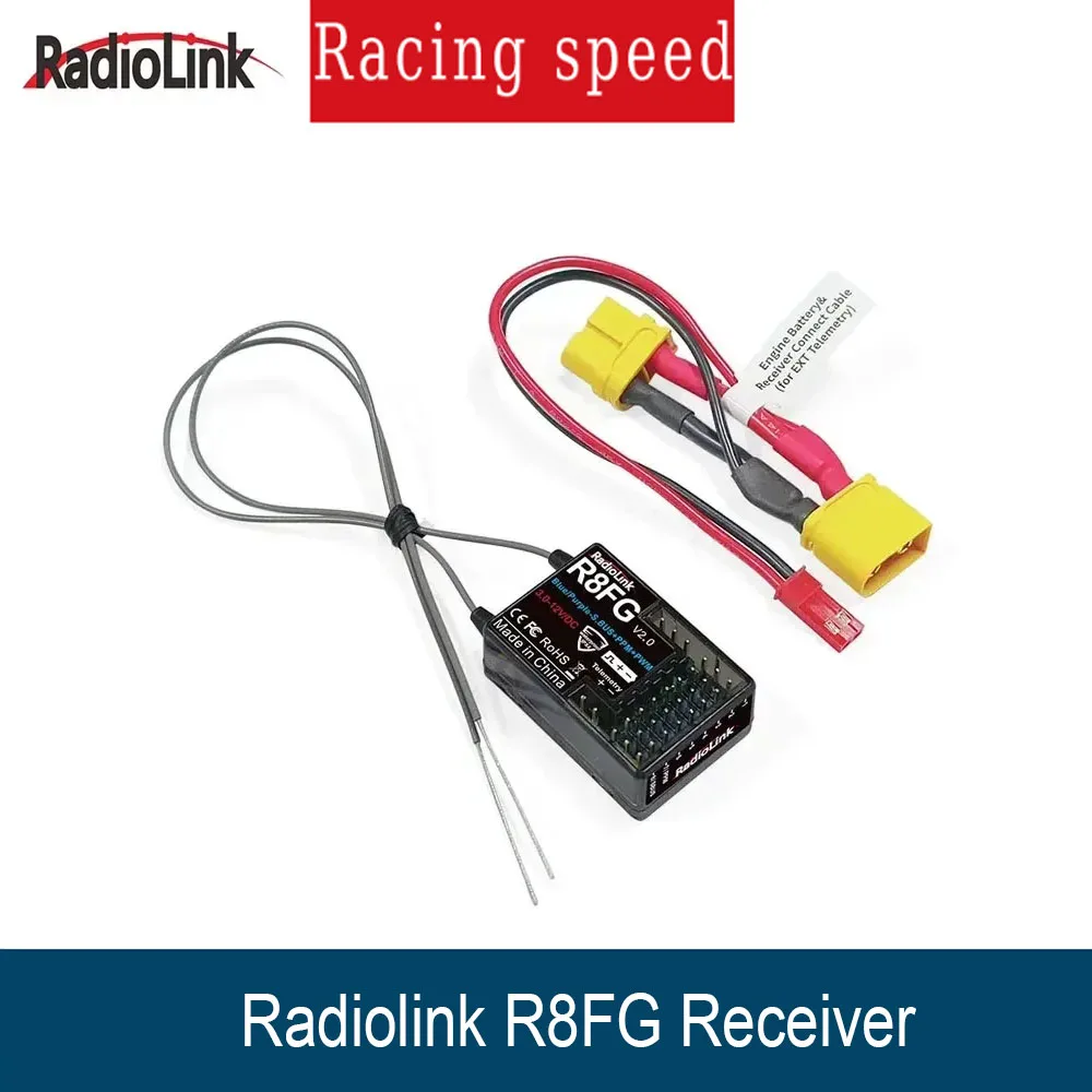 

Radiolink R8FG 8-канальный радиоуправляемый приемник 2,4G Gyro: двойная антенна, возврат напряжения, дальность действия 600 м для передатчиков для автомобилей и лодок
