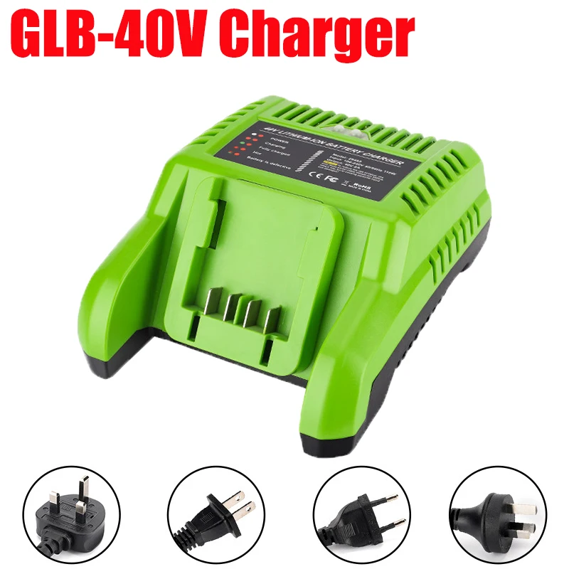 

Portable Charger Lithium-Ion Battery Rapid Charger Compatible with For Greenworks 40V Lithium Batteries Power Tool Accessories