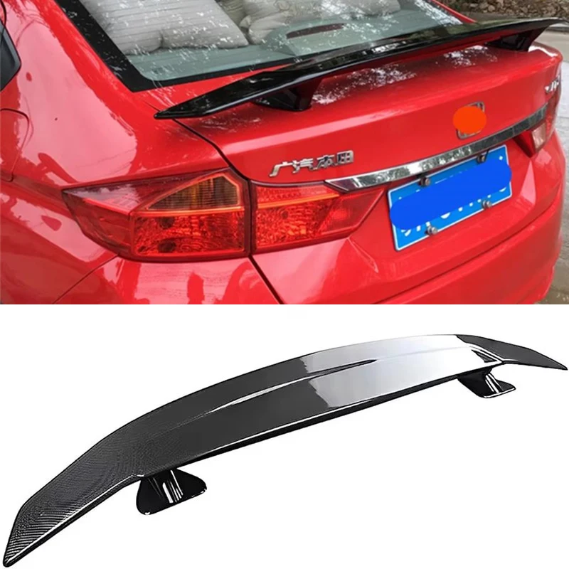 For Honda City Sedan/2015-2021 Year GT Spoiler Wing Accessories ABS Plastic CAR Trunk Tail Lip Body Kit