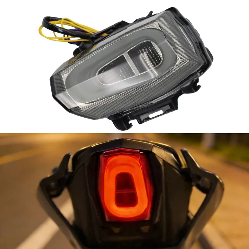 For Yamaha YZF-R15 V3 2017-2023 2021 2022 LED lights Taillight Rear Brake Turn signal Integrated YZF R15 V3 V4 Motorcycle