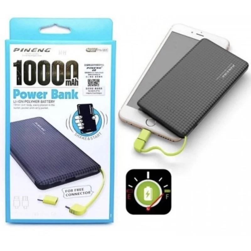 10000mah Carregador Portátil Power Bank 10000mah ORIGINAL PN-951