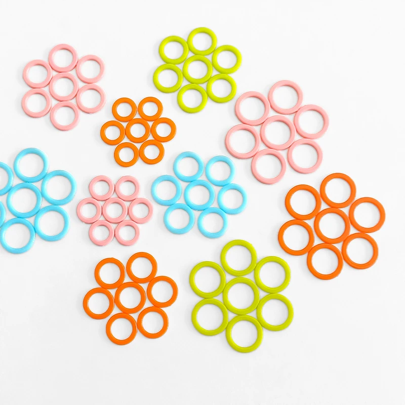 120/240Pcs Colorful Knitting Stitch Markers Rings Knitting Crochet Locking Rings with Portable Storage Box for Sewing Handcrafts