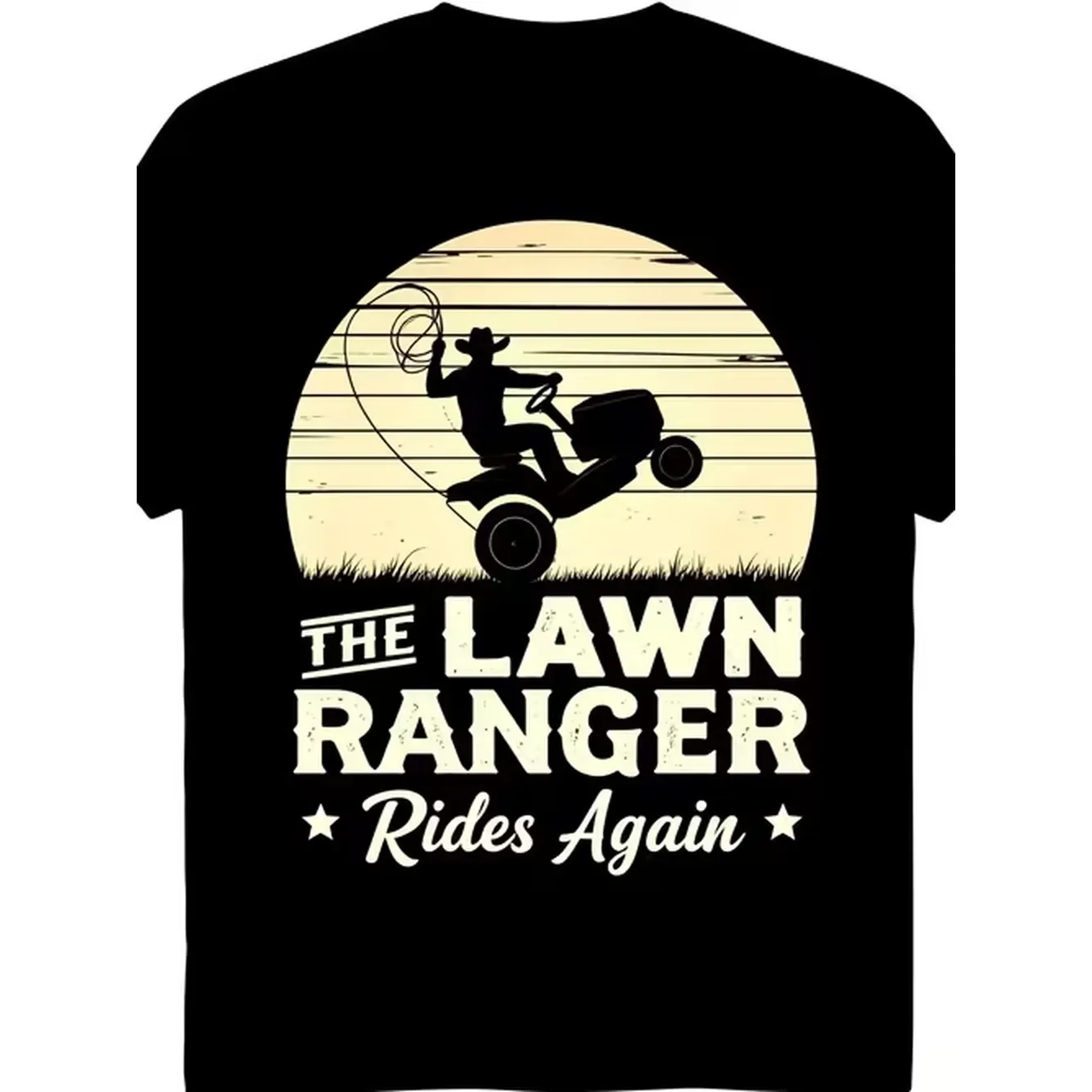 The Rides Again Lawn Mower Gardener Same Style for Men and Unisex 2026 Summer Short Sleeved Printed T Shirt 12pure Breathable Sweat Wicking and Soft Suitable for Daily Commutes Lounging At Home and Casual Wear