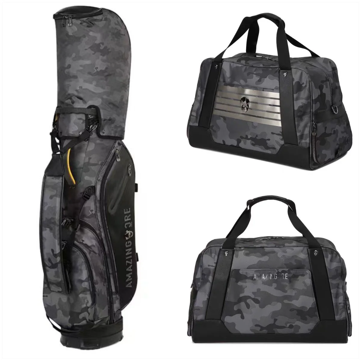 

Deluxe Golf Bag & Apparel Organizer | Extra-Large Capacity for Clubs & Clothing | Men's Women's Cart/Travel Bag