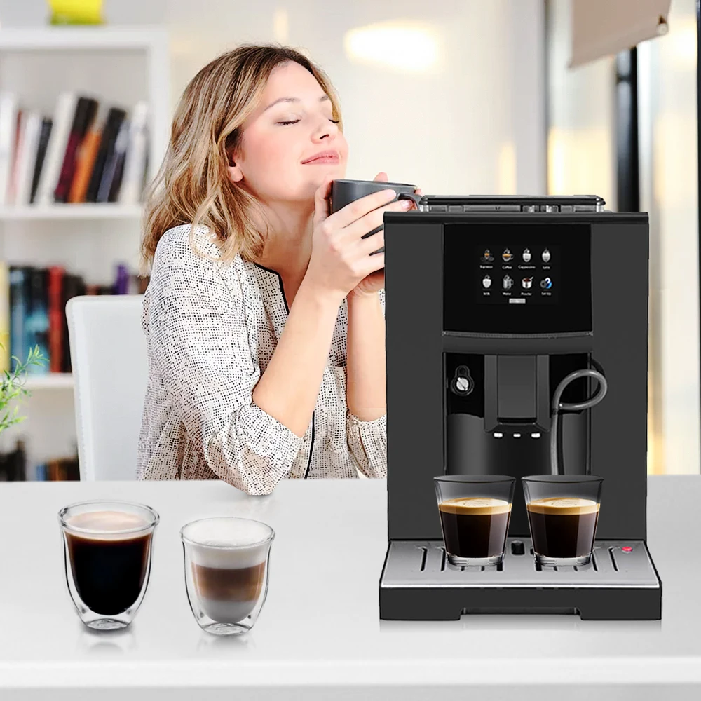 

Custom Professional Fully Automatic Commercial Espresso Coffee Maker Machine for Business
