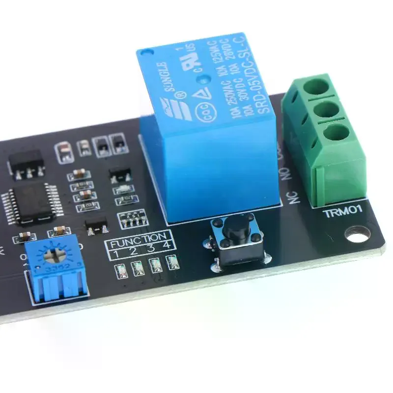Timer Relay Module Adjustable Delay On Off Switch Self Locking Timing Function For DIY Electronic Projects And Automation Use