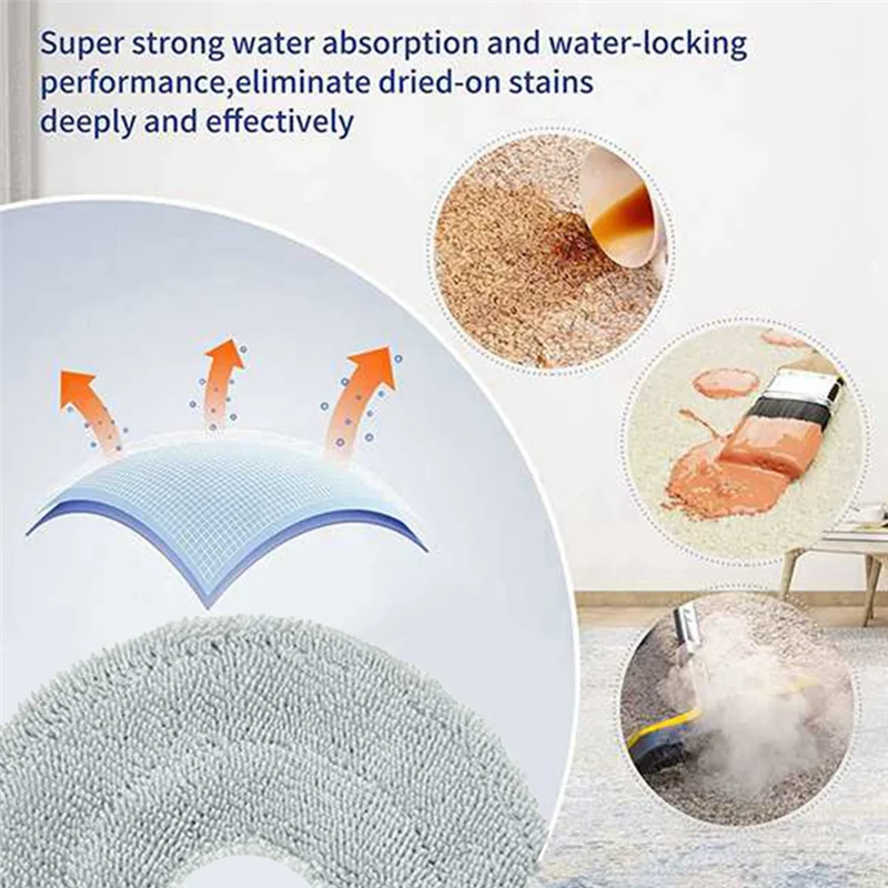 

A74G-Complete 20 Pcs Cleaning Accessories: Mops, Brushes, Filters For Xiaomi Mijia Omni M40 D110CN Vacuum