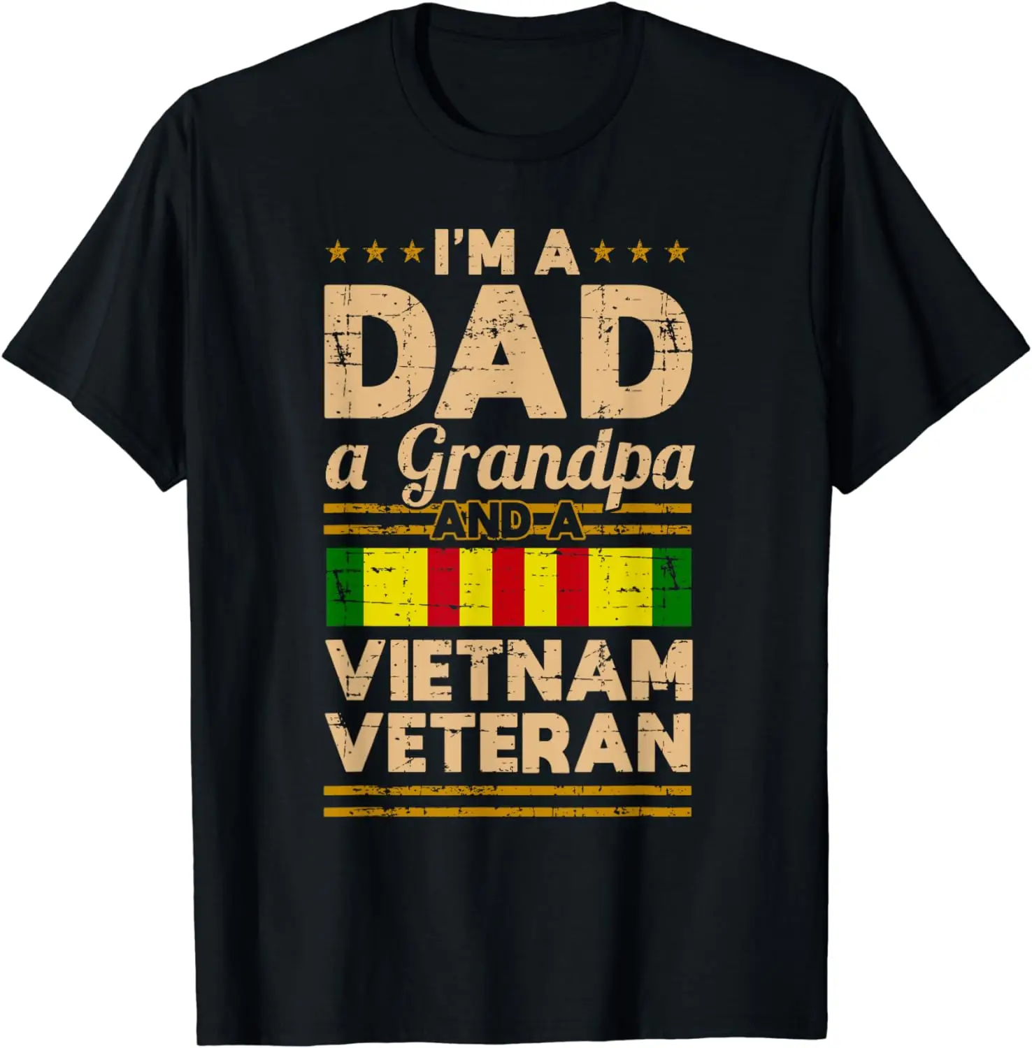 Dad Grandpa Vietnam Veteran Vintage Shirt Men's Gift T-Shirt