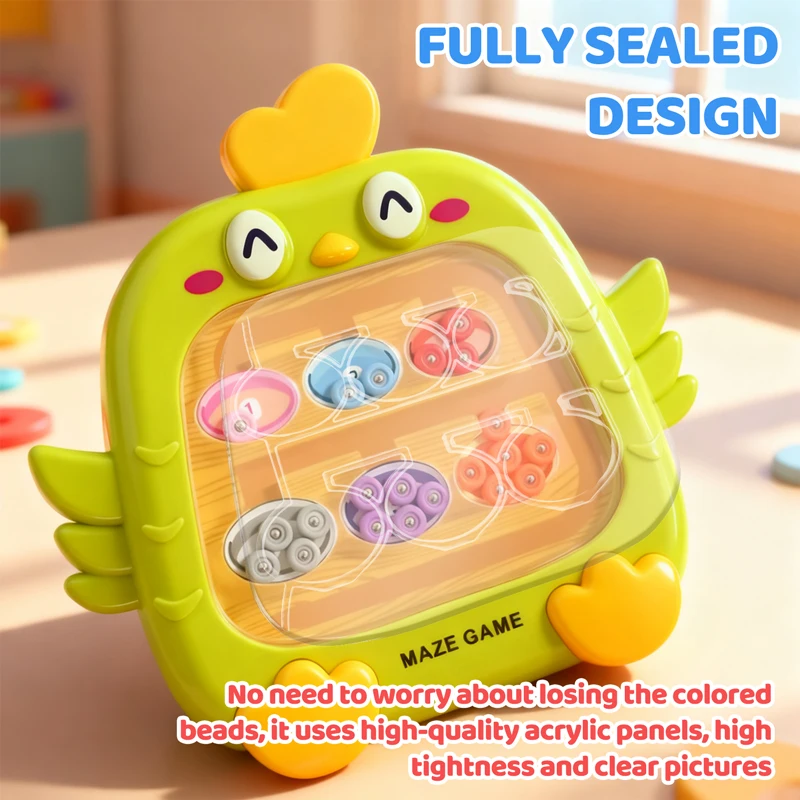 Montessori Magnetik Puzzle Permainan Papan Pena Bergerak Manik-manik Warna Menyortir Angka Cocok Permainan Sensorik Mainan Pendidikan Hadiah Anak-anak