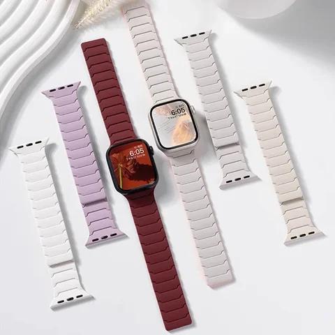 Силиконовый ремешок для Apple Watch SNQP - комфорт и стиль — фото устройства