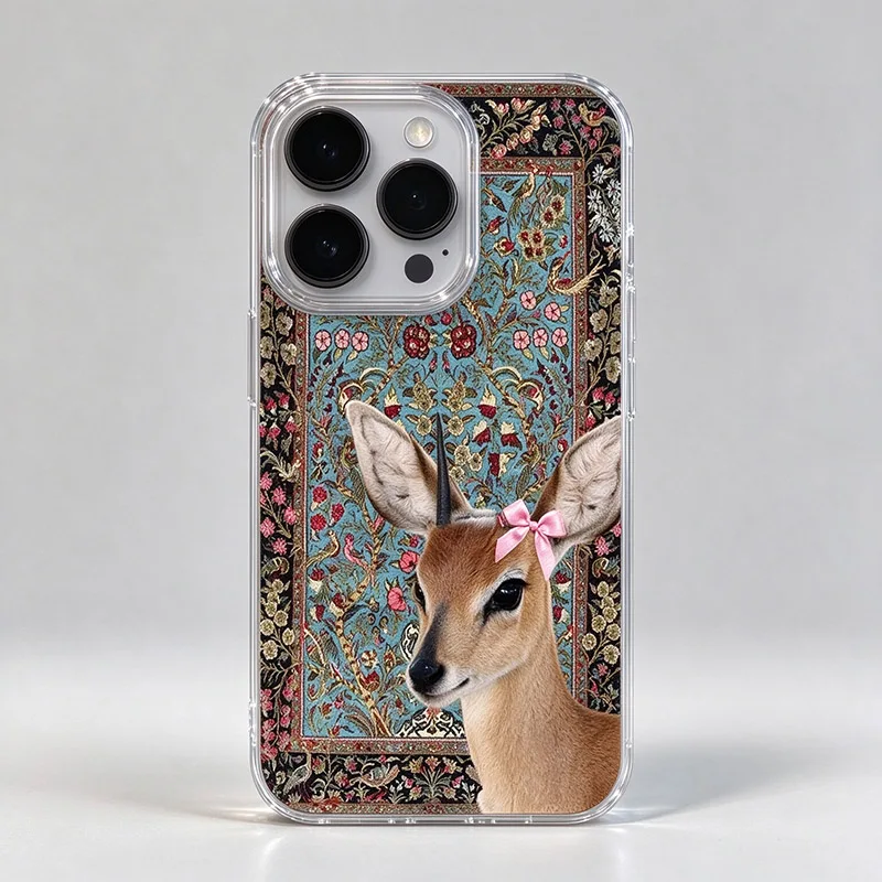 Vintage Rug Deer Phone Case For Xiaomi Redmi 15 Note 17 14 13 12 11S 12S 13C 14C 15C A7 Pro A5 A3 Note15 Pro Plus Cover - view 3
