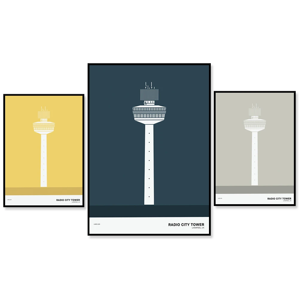 Radio City Tower, Liverpool Print | Liverpool Poster | Liverpool Illustration | Liverpool Architecture Print | Liverpool Gift