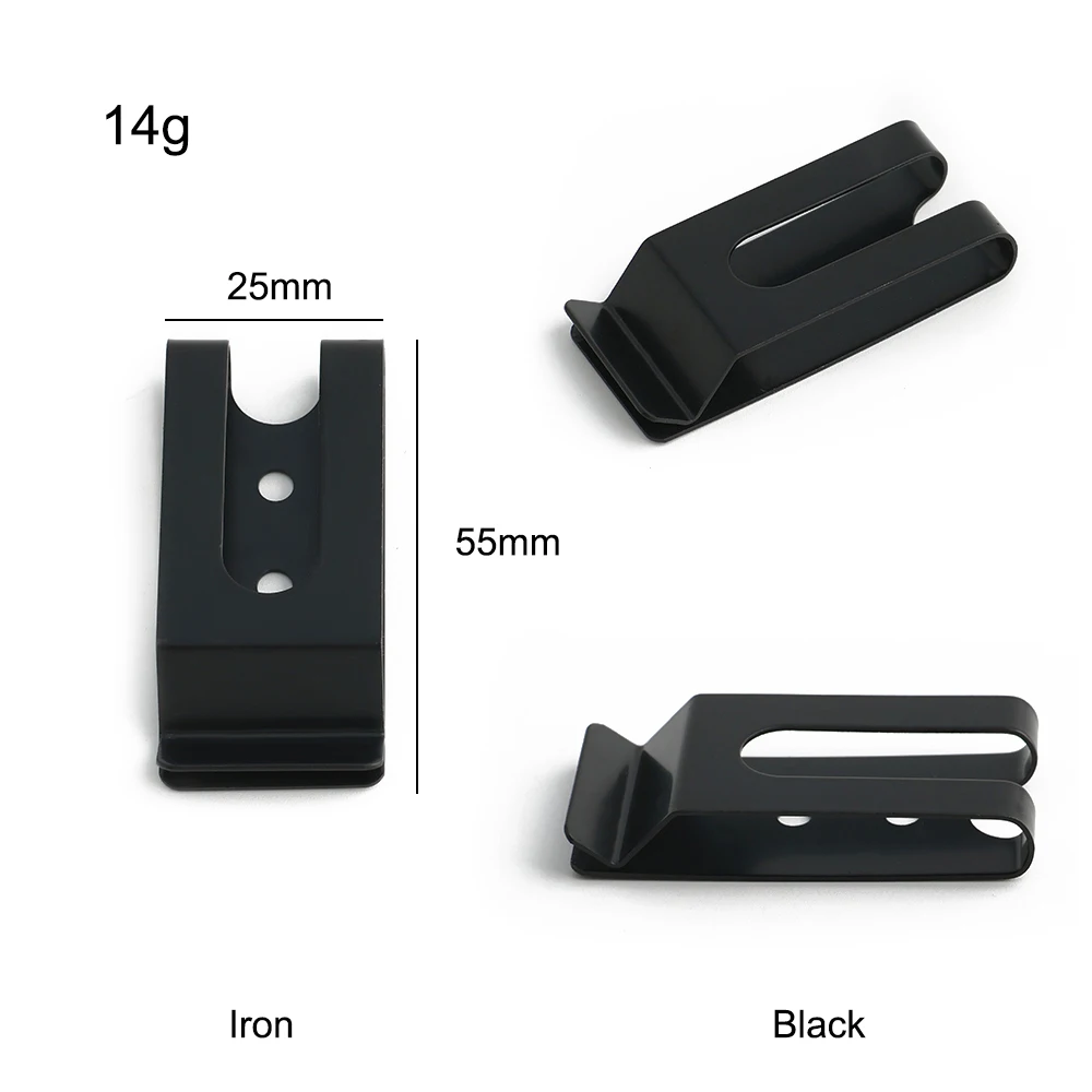 10/30/100PCS 55x25mm Metal Spring Buckle with Two Holes Holster Sheath Belt Clip Clasp For Pocket Wallet Key Hook Accessories