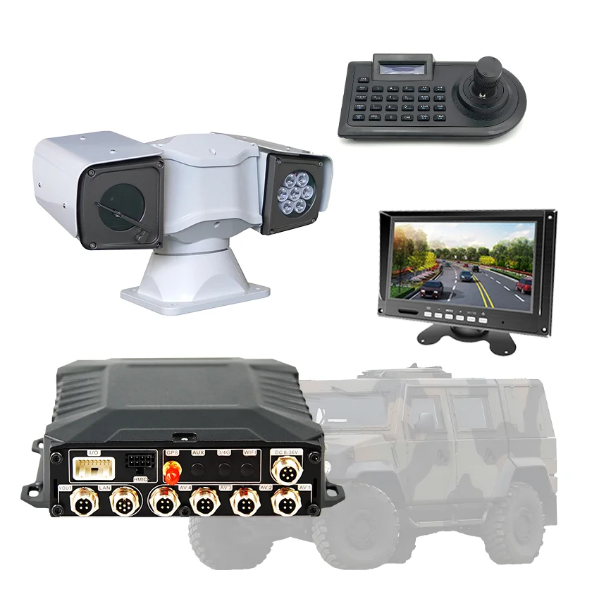 Vehicle MDVR PTZ System 33x Optical Zoom Dome Camera System, 150m IR Night Vision IP66 Waterproof for Trucks & Buses