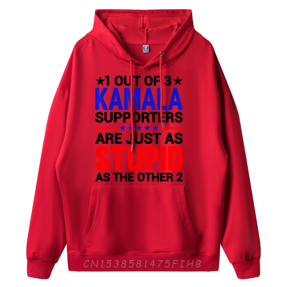 Funny 1 Out Of 3 Kamala Slogan Long Sleeve Valentine Day Hoodies Funky Round Collar Sweatshirts Female Hoodies