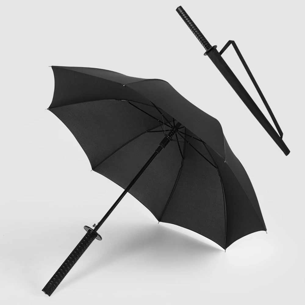 Simple Samurai Umbrella Gift Man Windproof Designer Corporation Japanese Umbrella Katana Chinese Household Straight Rod Umbrella