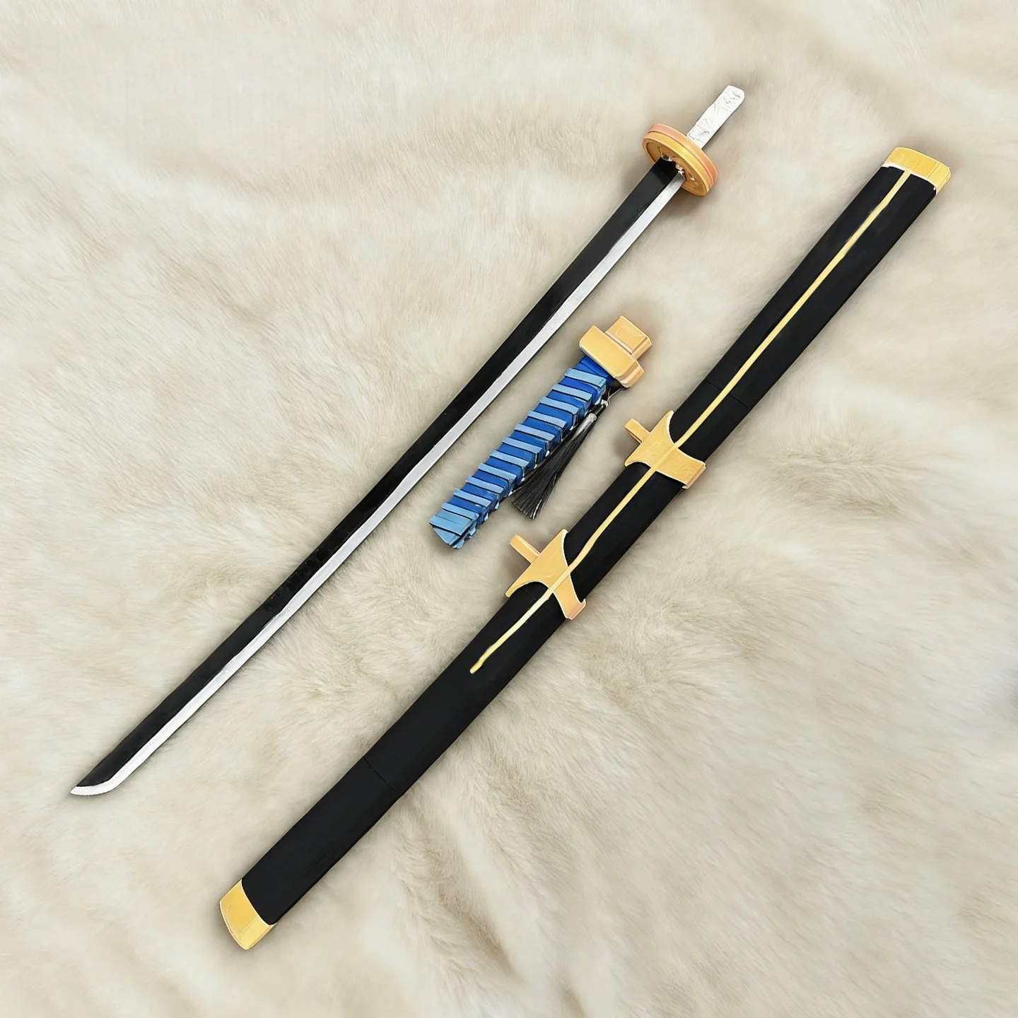 

In Stock New Anime Peripheral 3D Printed Mato Seihei No Slave Cos Uzen Kyōka 116cm Sword PLA Wood Model Cosplay Props Toys Gift