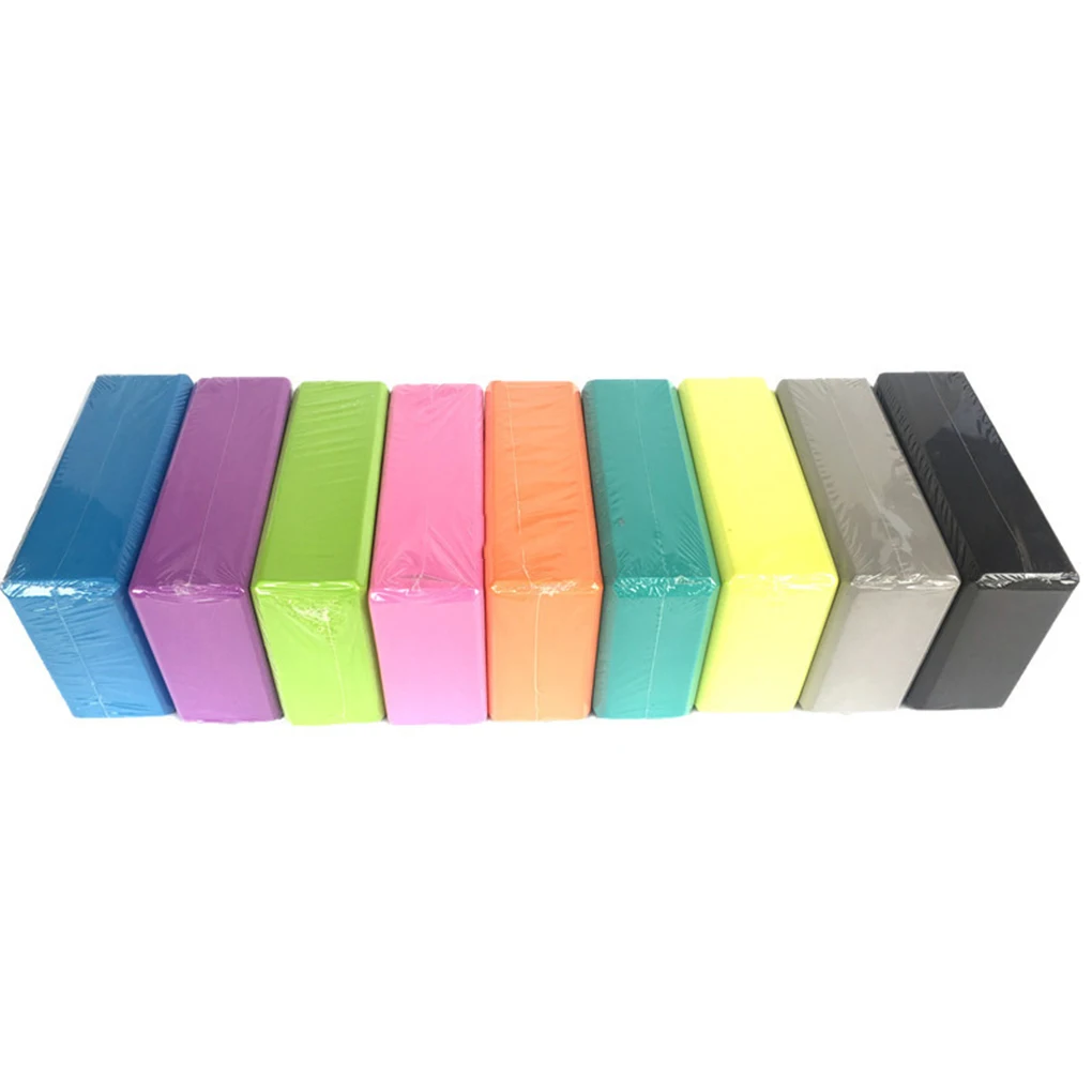 EVA Yoga Block Tijolo para Exercício Esportivo, Ginásio Espuma, Treino, Alongamento Aid, Body Shaping, Treinamento de Saúde, Cor Aleatória