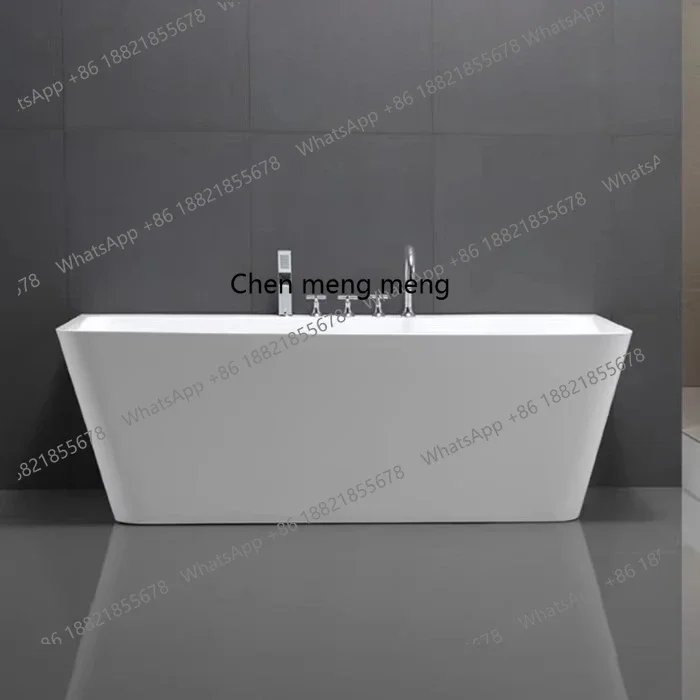 

X Shabo edge with faucet, freestanding, bathtub, long acrylic, bathtub