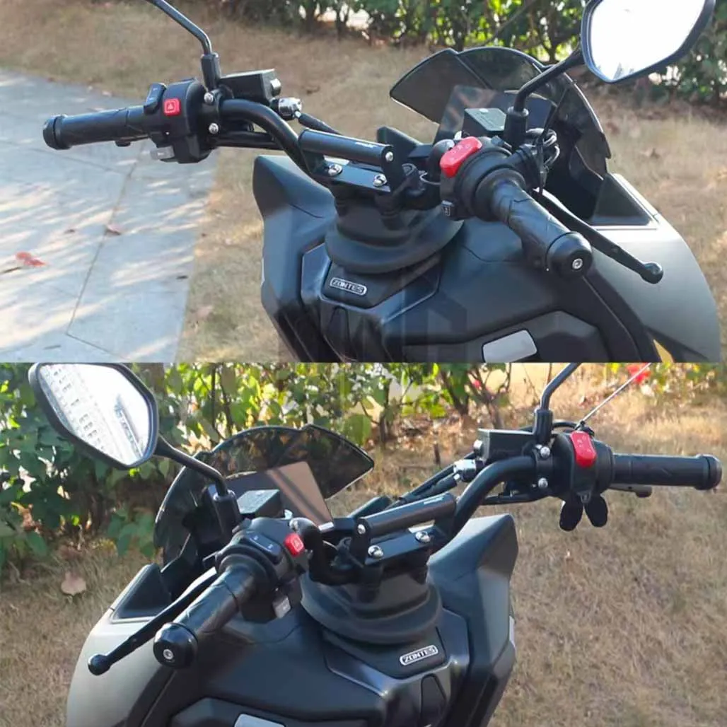 ZONTES 175V 175 V modified car handle extended crossbar handle mobile navigation bracket fittings.